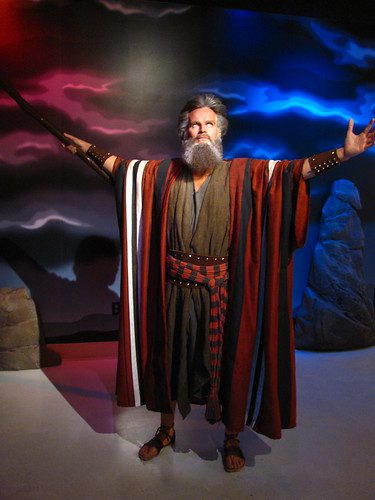 Charleton Heston/Moses figure at Madame Tussauds Hollywood